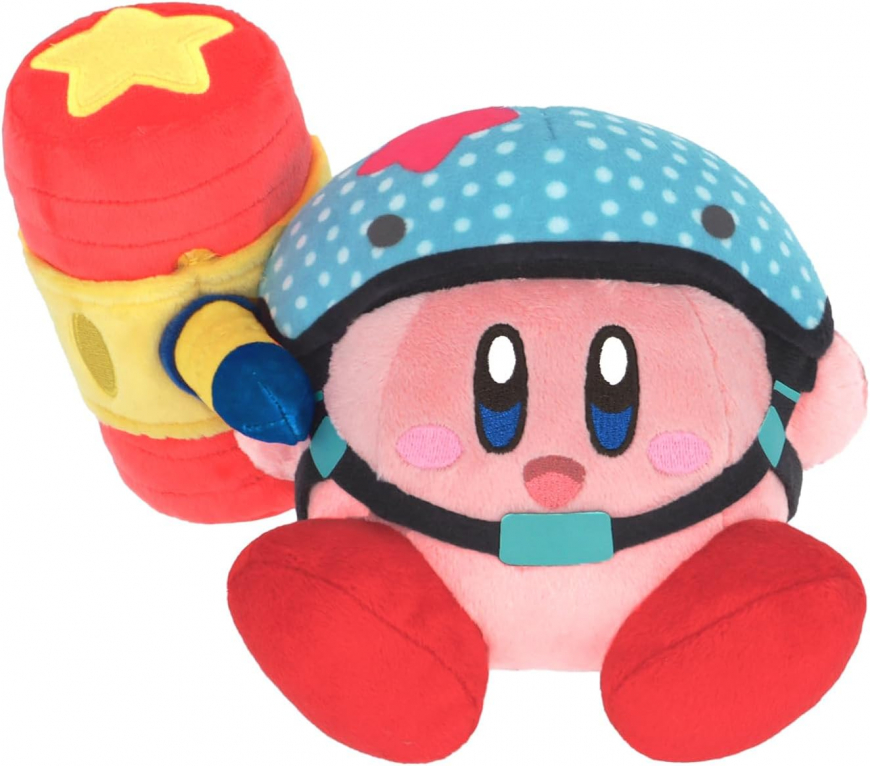 Little Buddy Kirby's Adventure Kirby Helmet w/Toy Hammer Plush