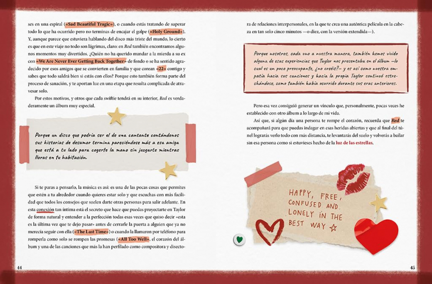Taylor Swift: A Swiftie Diary (Spanish Edition) book illustrations from Laia Lopez
