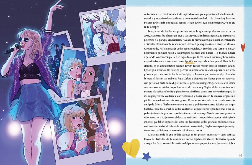 Taylor Swift: A Swiftie Diary (Spanish Edition) book illustrations from Laia Lopez