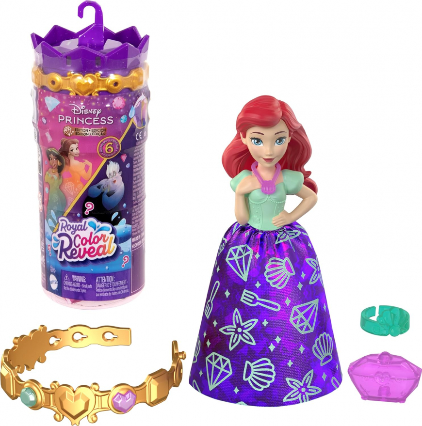 Mattel Royal Color Reveal Disney Princess  vs Villains edition mini dolls