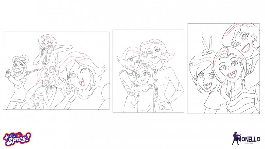 Totally Spies Season 7 coloring pages