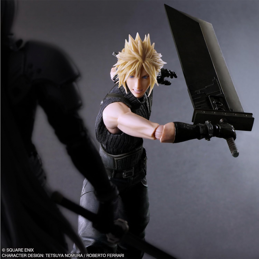 Square Enix Final Fantasy VII Rebirth: Cloud Strife Play Arts Kai Action Figure