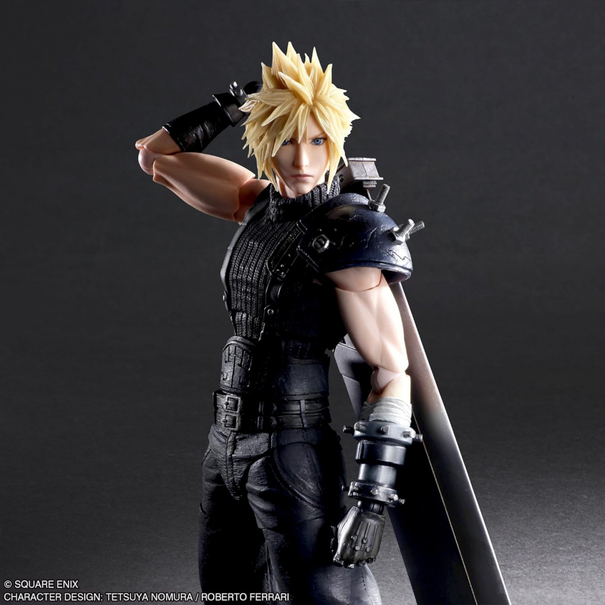 Square Enix Final Fantasy VII Rebirth: Cloud Strife Play Arts Kai Action Figure