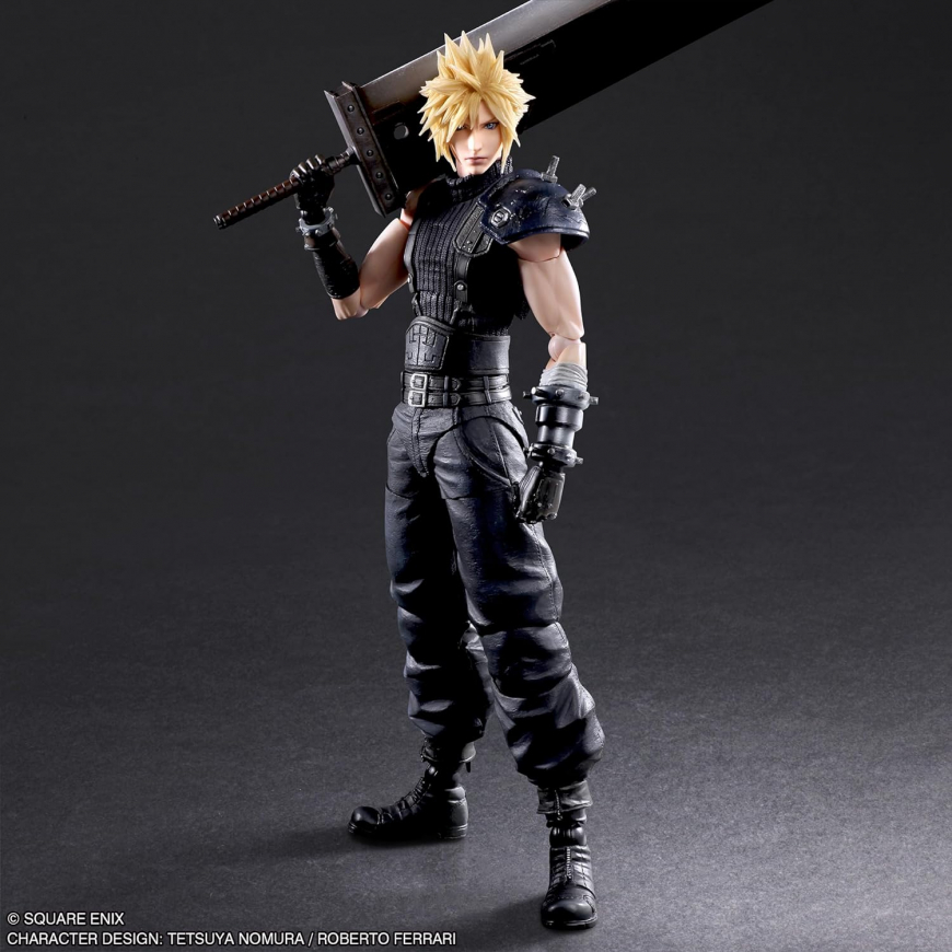 Square Enix Final Fantasy VII Rebirth: Cloud Strife Play Arts Kai Action Figure