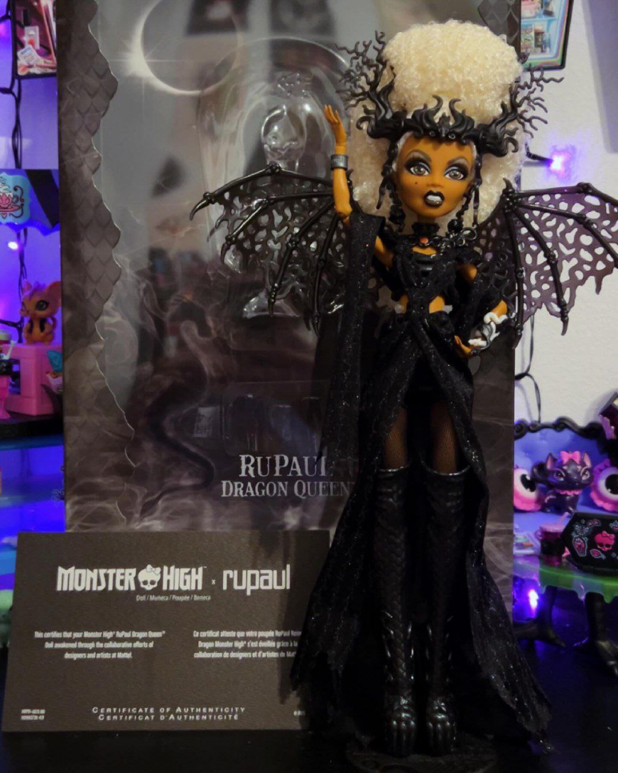 Monster High RuPaul Dragon Queen doll out of the box