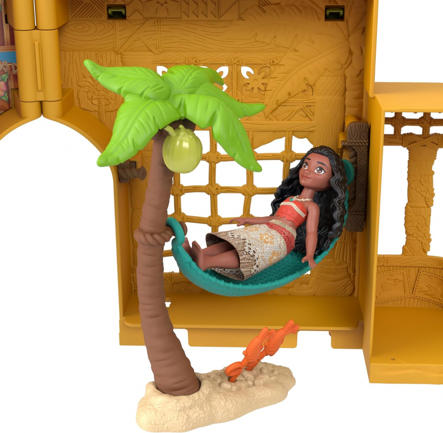 Mattel Disney Princess Moana's Island home playset with mini doll