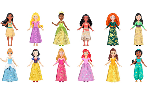 Mattel Ultimate Disney Princess Pack with 12 Small Dolls