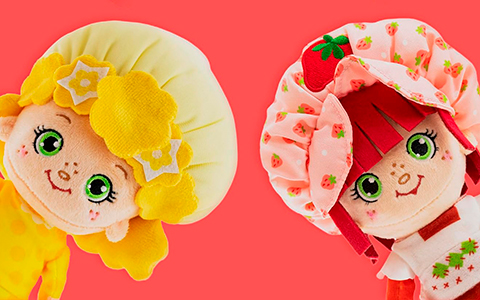 New Strawberry Shortcake 8-inch plush dolls - Strawberry Shortcake, Orange Blossom, Lemon Meringue and Custard 6-inch Plush