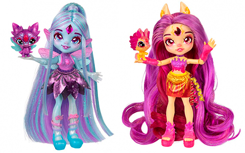 Magic Mixies Galaxy Hair Pixlings Deluxe Hair Dolls