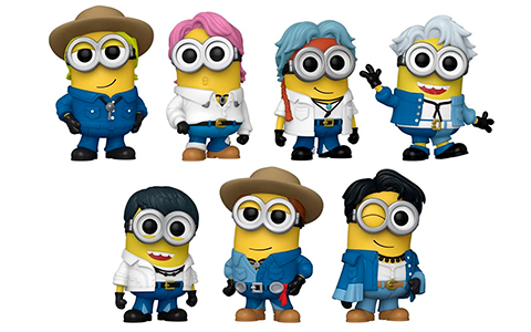 Funko Pop Minions x BTS figures