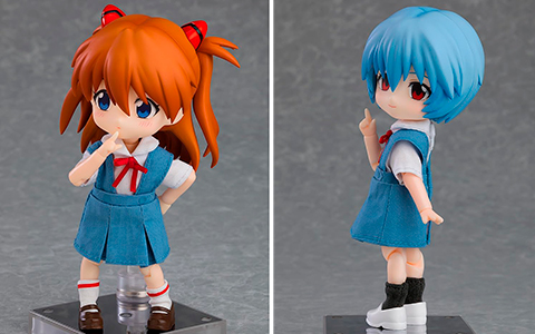 Rebuild of Evangelion Asuka and Rei Nendoroid dolls