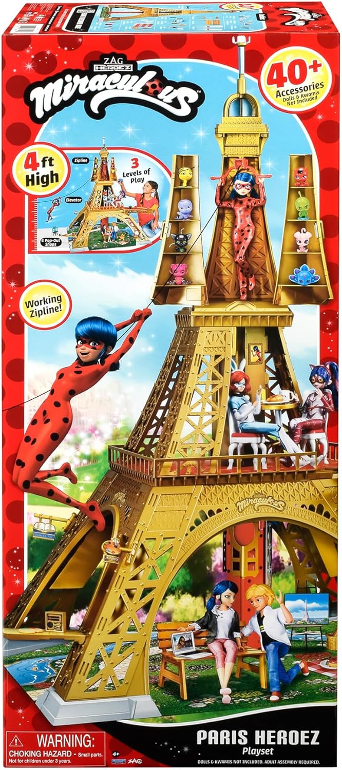 Miraculous Ladybug Paris Heroez Eiffel Tower Playset