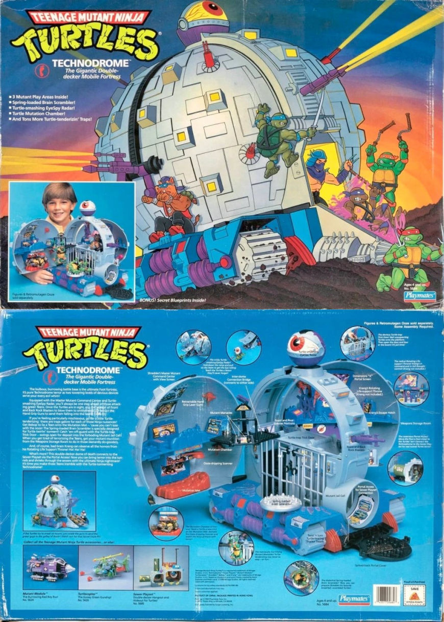 Teenage Mutant Ninja Turtles TMNT Classic Technodrome Playset 2024