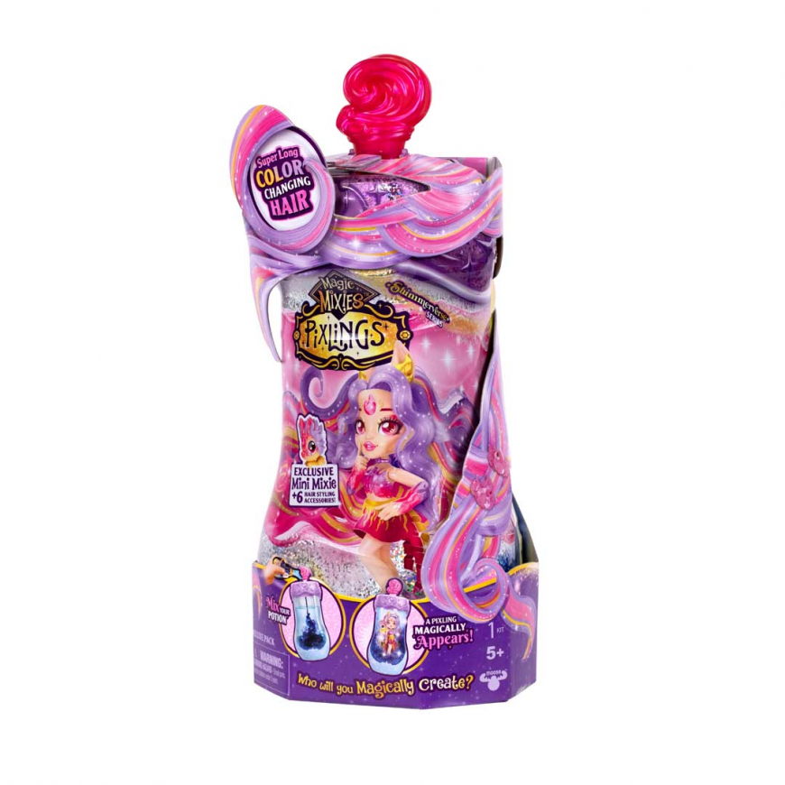 Magic Mixies Pixlings Galaxy Hair Fiery Firensa doll