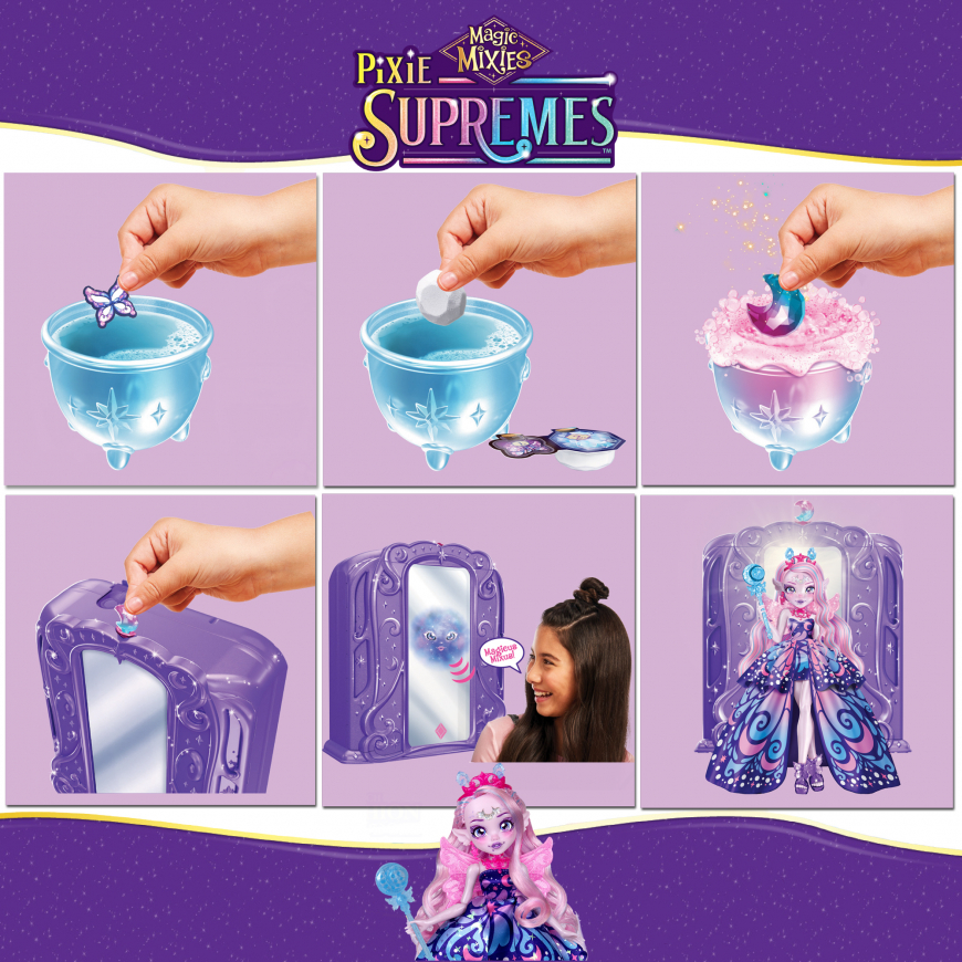 Magic Mixies Pixie Supremes fashion doll Magic Mirror set