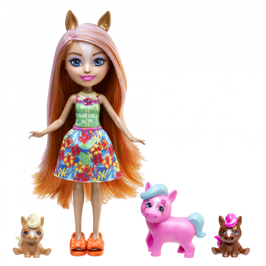 Enchantimals Sunshine Beach Pensee Pony Family doll