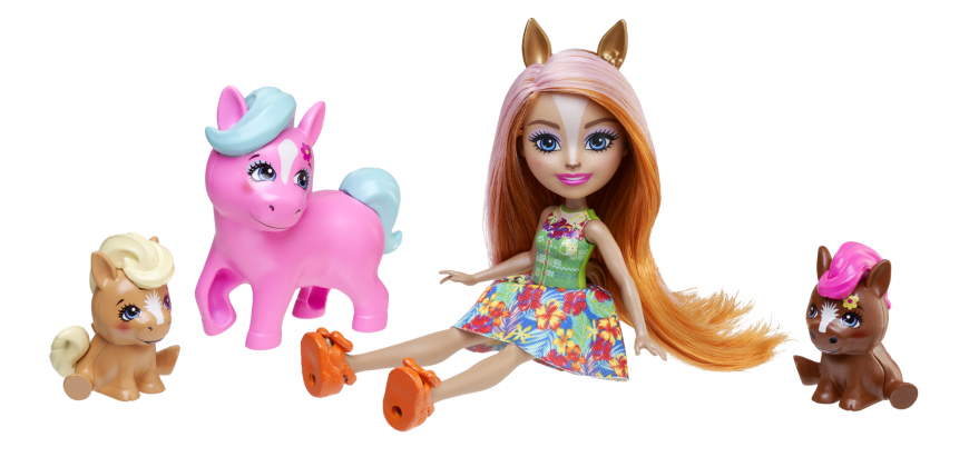 Enchantimals Sunshine Beach Pensee Pony Family doll