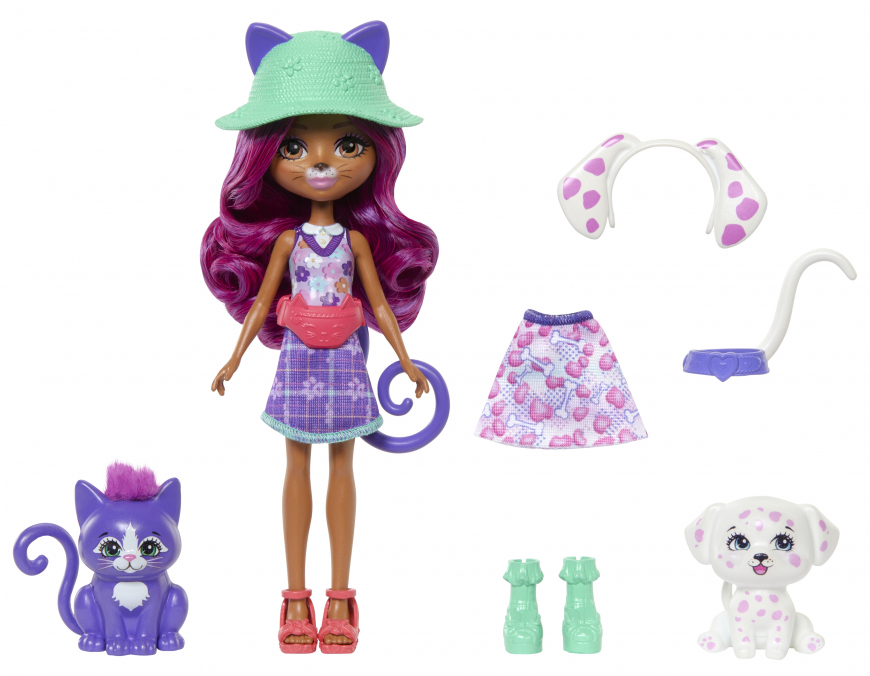 Enchantimals 2-in-1 Doll Cat & Dog