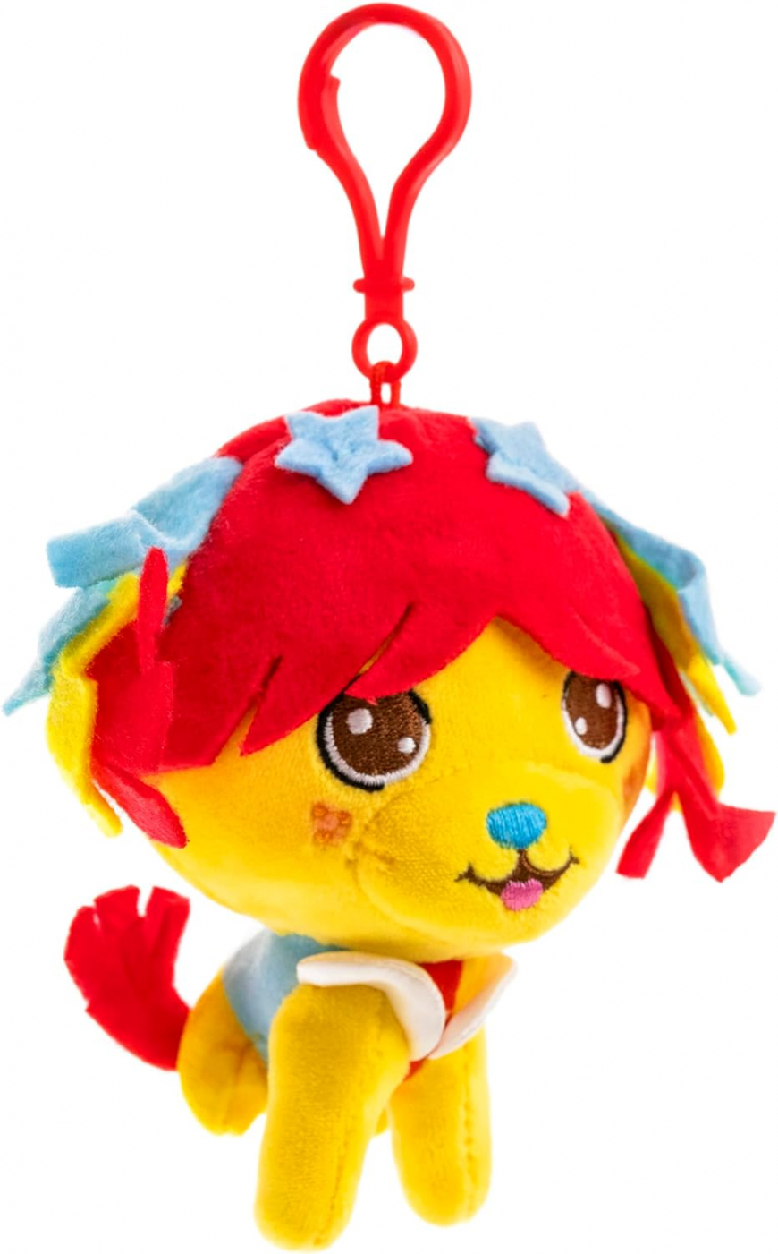 Rainbow Brite 4-Pack Set with Rainbow Brite, Twink, Starlite & Puppy Brite 4-inch Plush Backpack Clips