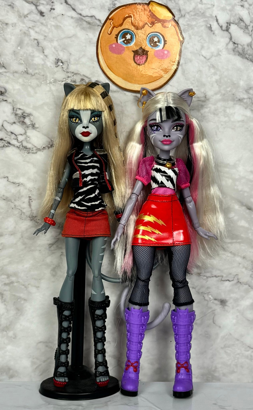 Monster High Hissfits 3 pack dolls set with Purrsephone, Meowlody and Toralei