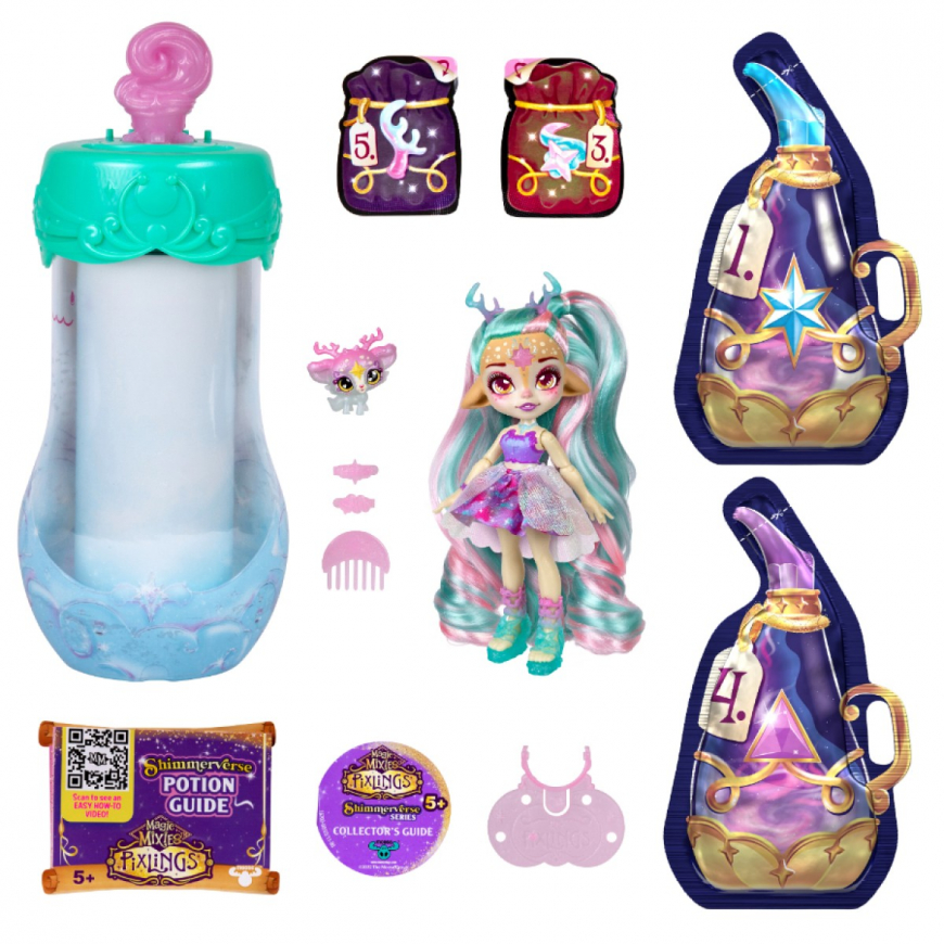 Magic Mixies Pixlings Galaxy Hair Deerlee doll