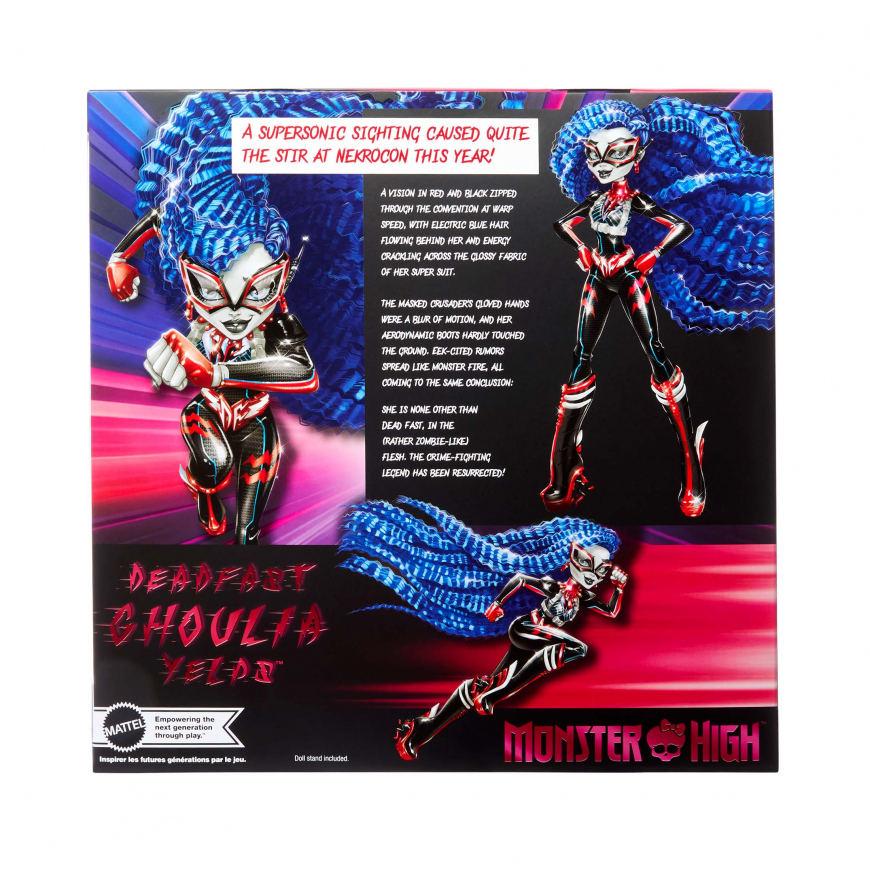 Monster High Comic Con 2024 Deadfast Ghoulia Yelps collector doll