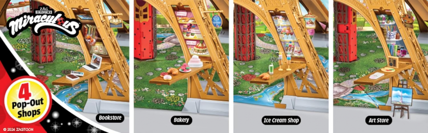 Miraculous Ladybug Paris Heroez Eiffel Tower Playset