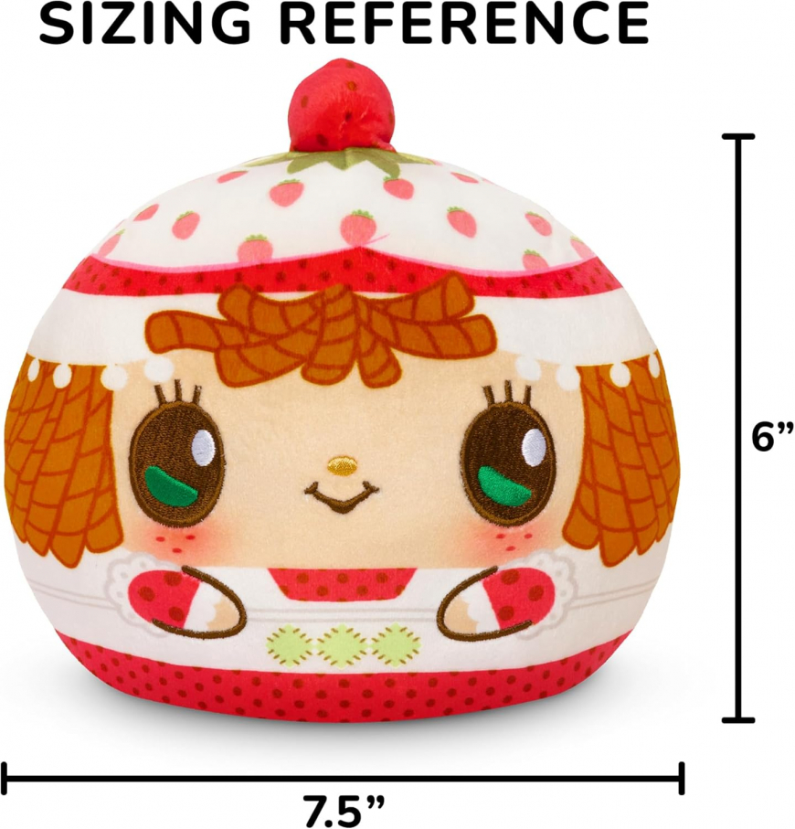 Teeturtle Strawberry Shortcake scented Reversible Plushe - Strawberry Shortcake and Custard