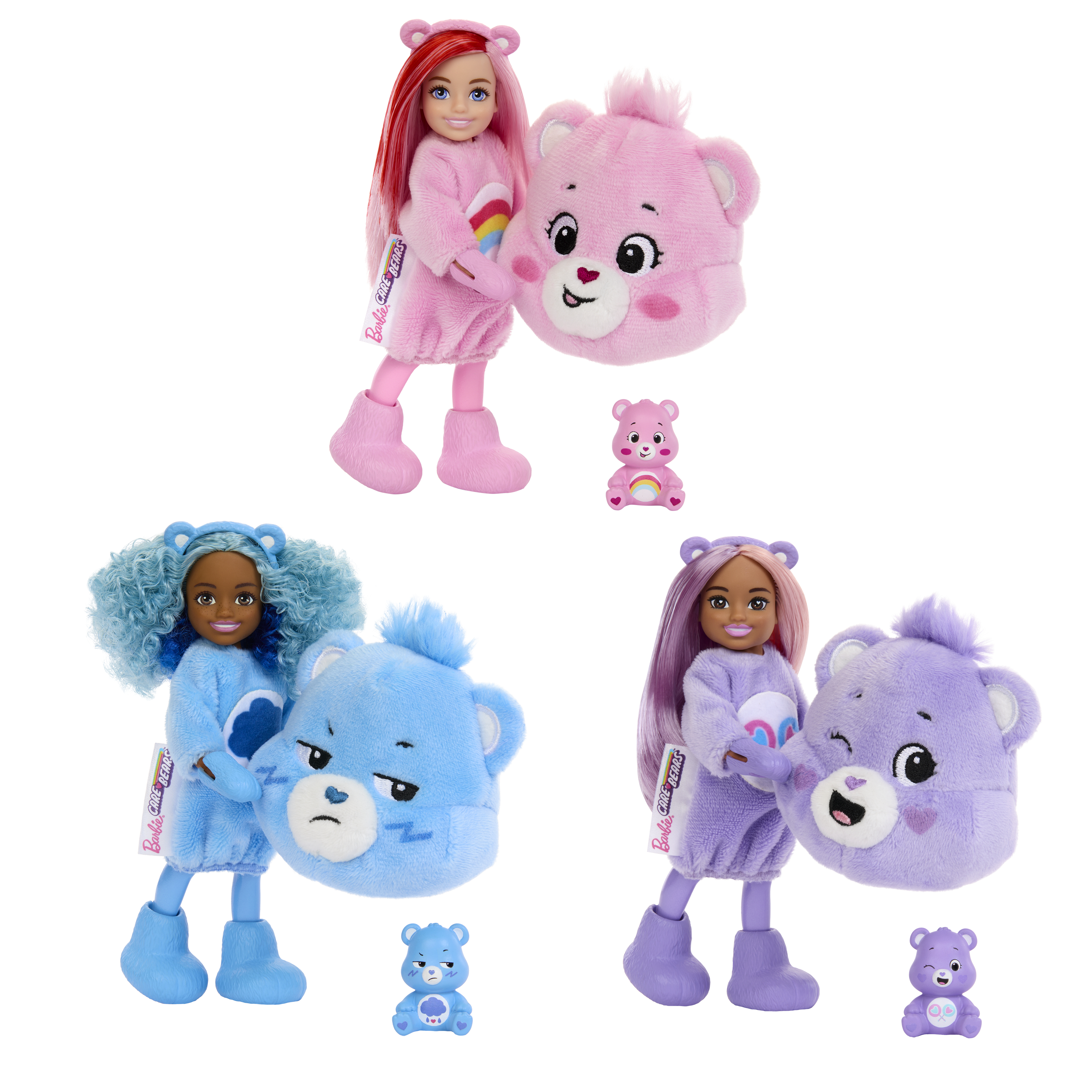 Barbie Chelsea Cutie Reveal x Care Bears dolls YouLoveIt