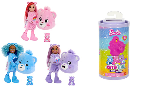 Barbie Chelsea Cutie Reveal x Care Bears dolls