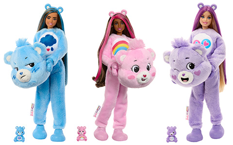 Barbie Cutie Reveal Care Bears dolls