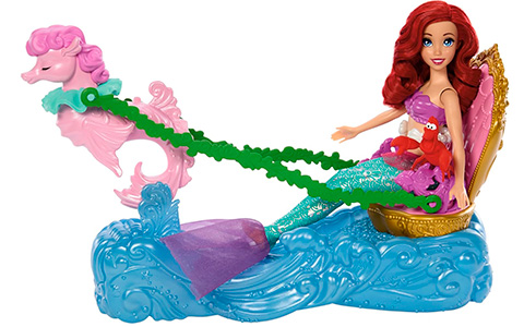 Mattel Disney Princess Ariel's Chariot playset with doll