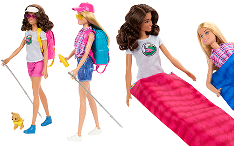 Barbie 2024 camping playset with 2 dolls