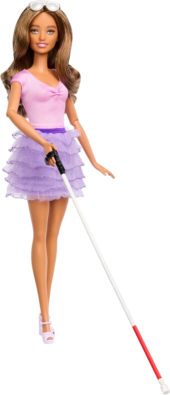 Barbie Fashionistas blind doll with cane