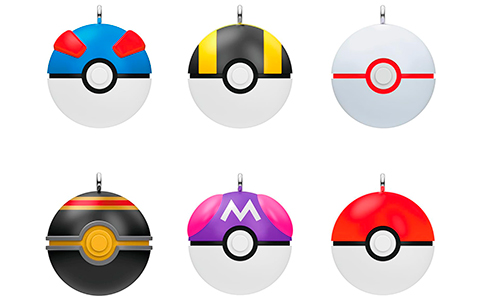 Hallmark Keepsake Mini Christmas Ornaments 2024 Pokemon Poke Balls