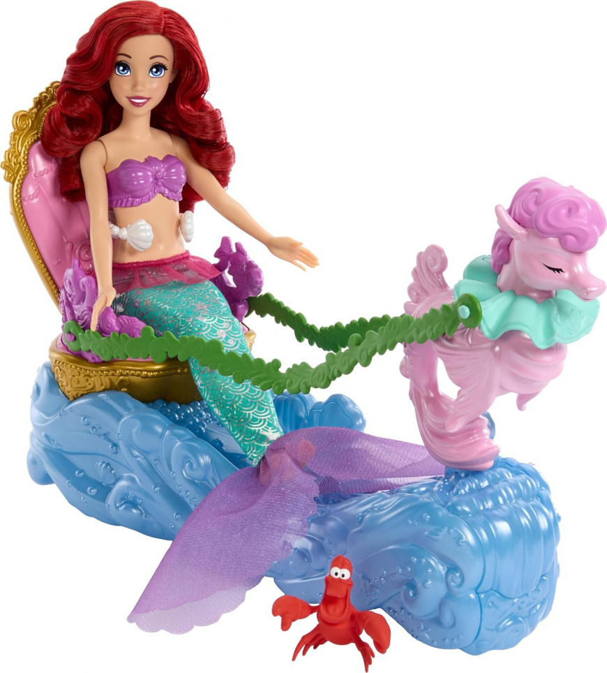 Mattel Disney Princess Ariel's Chariot playset with doll