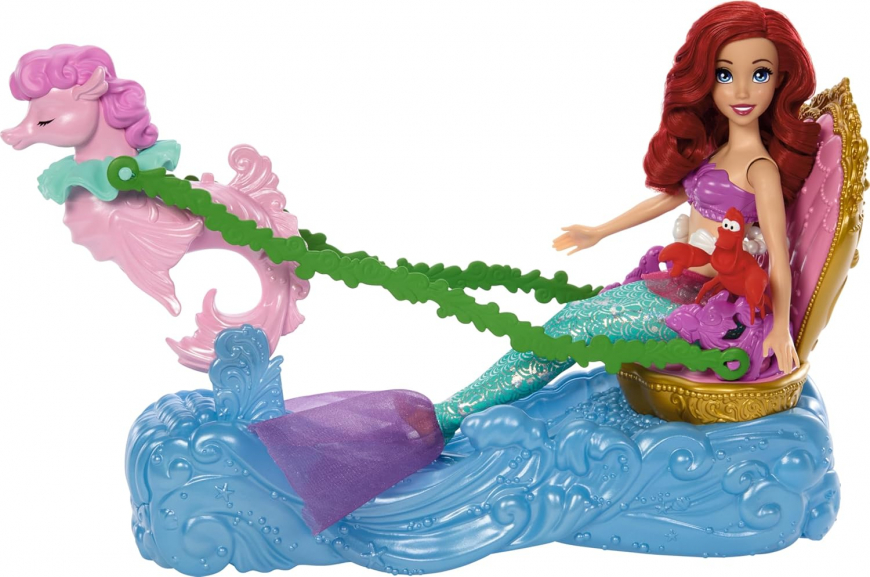 Mattel Disney Princess Ariel's Chariot playset with doll