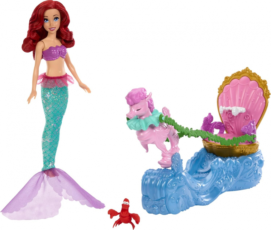 Mattel Disney Princess Ariel's Chariot playset with doll