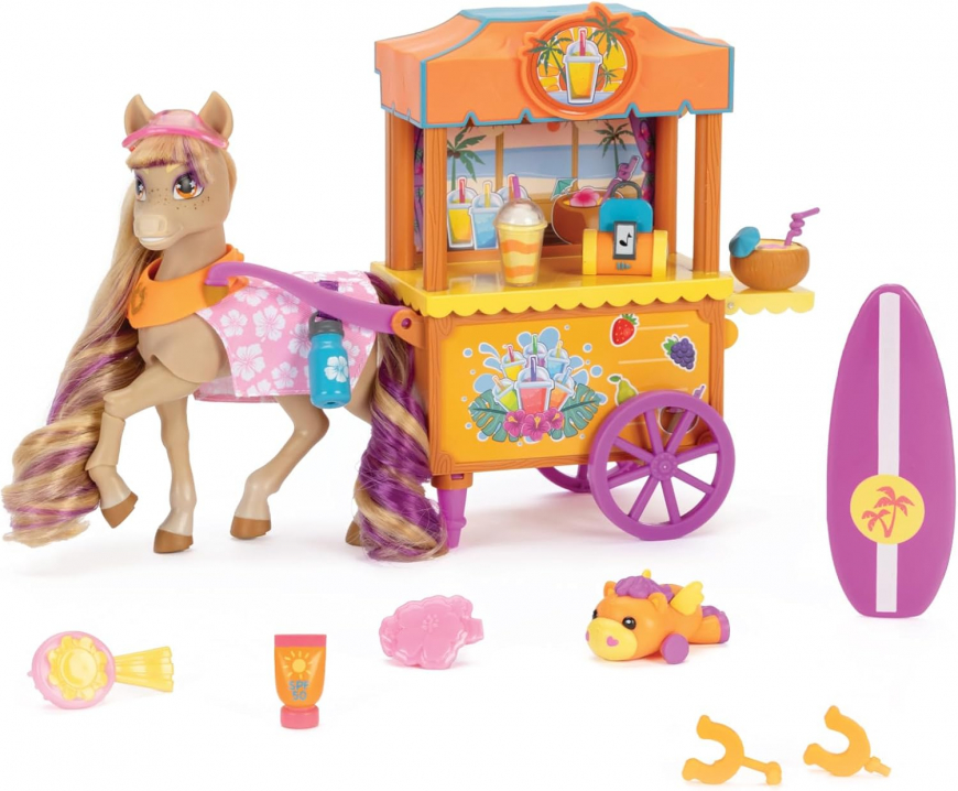 Wild Manes Bailey’s Surf & Snacks Cart Playset