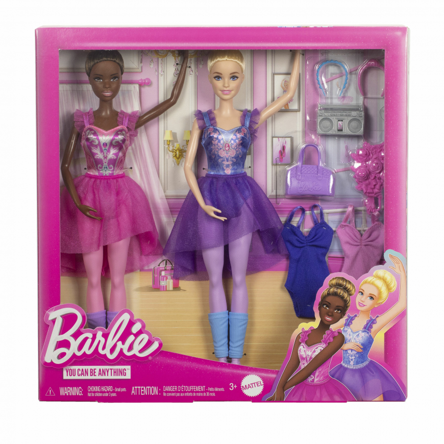 Barbie Ballet Room doll set with 2 dolls