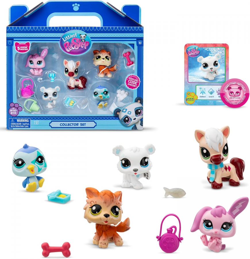 New Littlest Pet Shop Winter Theme Collector 5-Pack