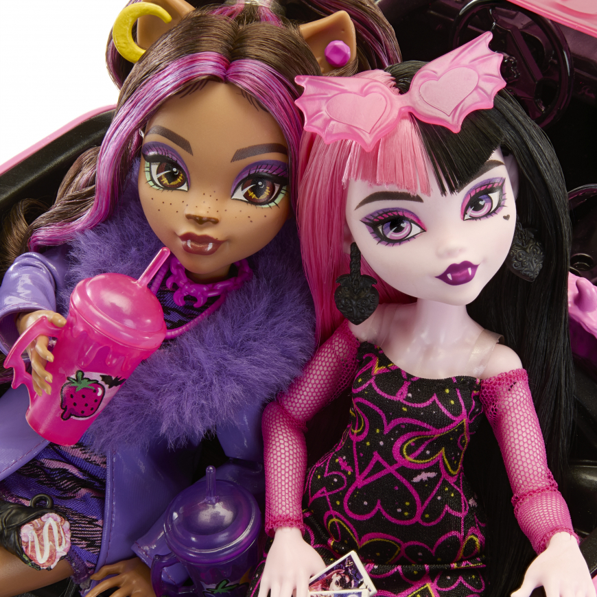 Monster High Eekend Getaway set with Draculaura and Clawdeen dolls