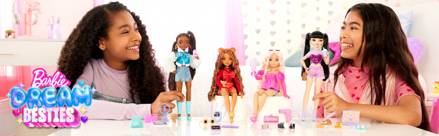 Barbie Dream Besties dolls promo images