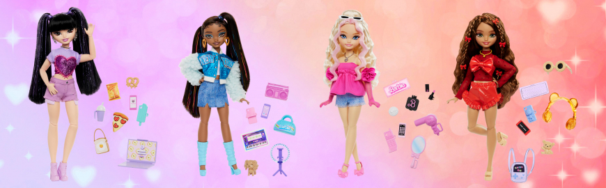 Barbie Dream Besties Doll & Accessory Bundle - Malibu & Brooklyn Fashion Dolls With Trendy Outfits