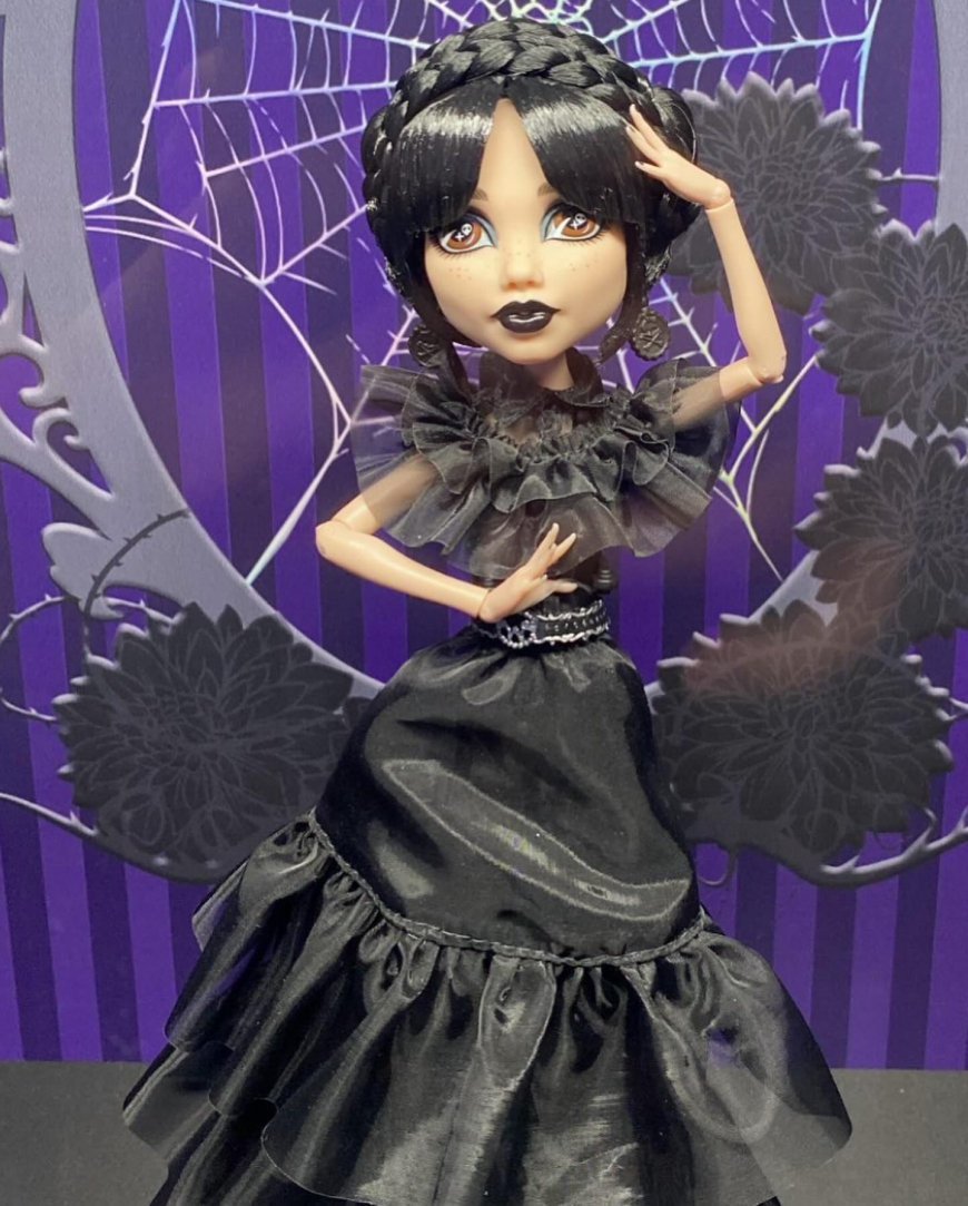 Moster High Wednesday Addams raven dress doll