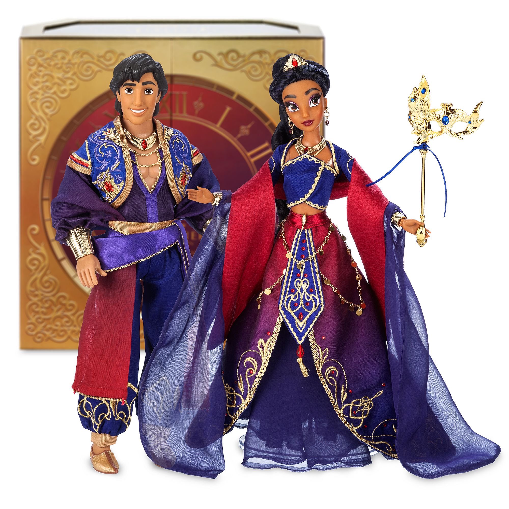 New 2024 Limited Edition Disney Designer Collection Midnight Masquerade dolls Snow White Ariel Alice Gaston Mother Ghotel Queen of Hearts Aladdin and Jasmine Drizella and Anastasia YouLoveIt
