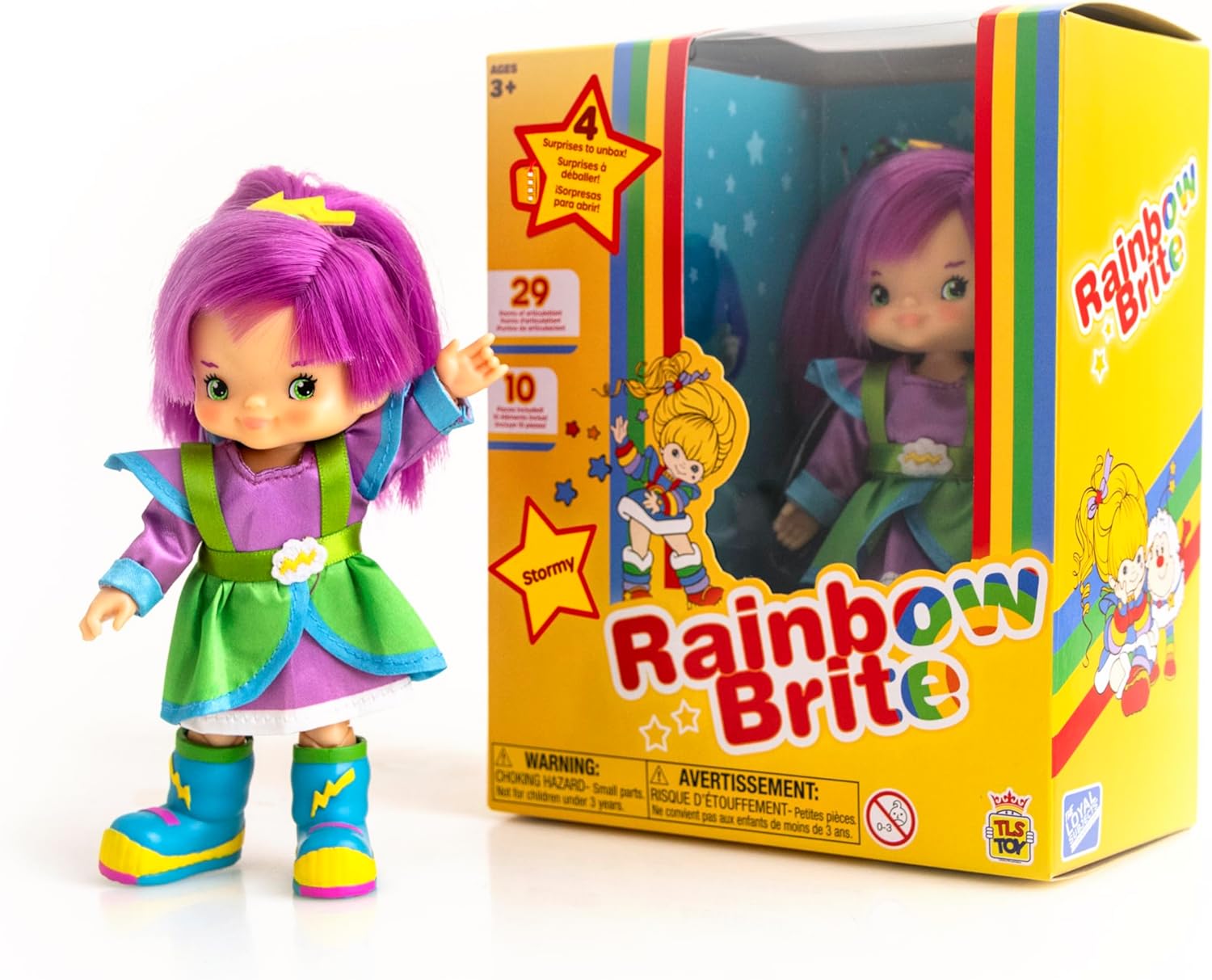 New Rainbow Brite Tickled Pink and Stormy dolls from The
