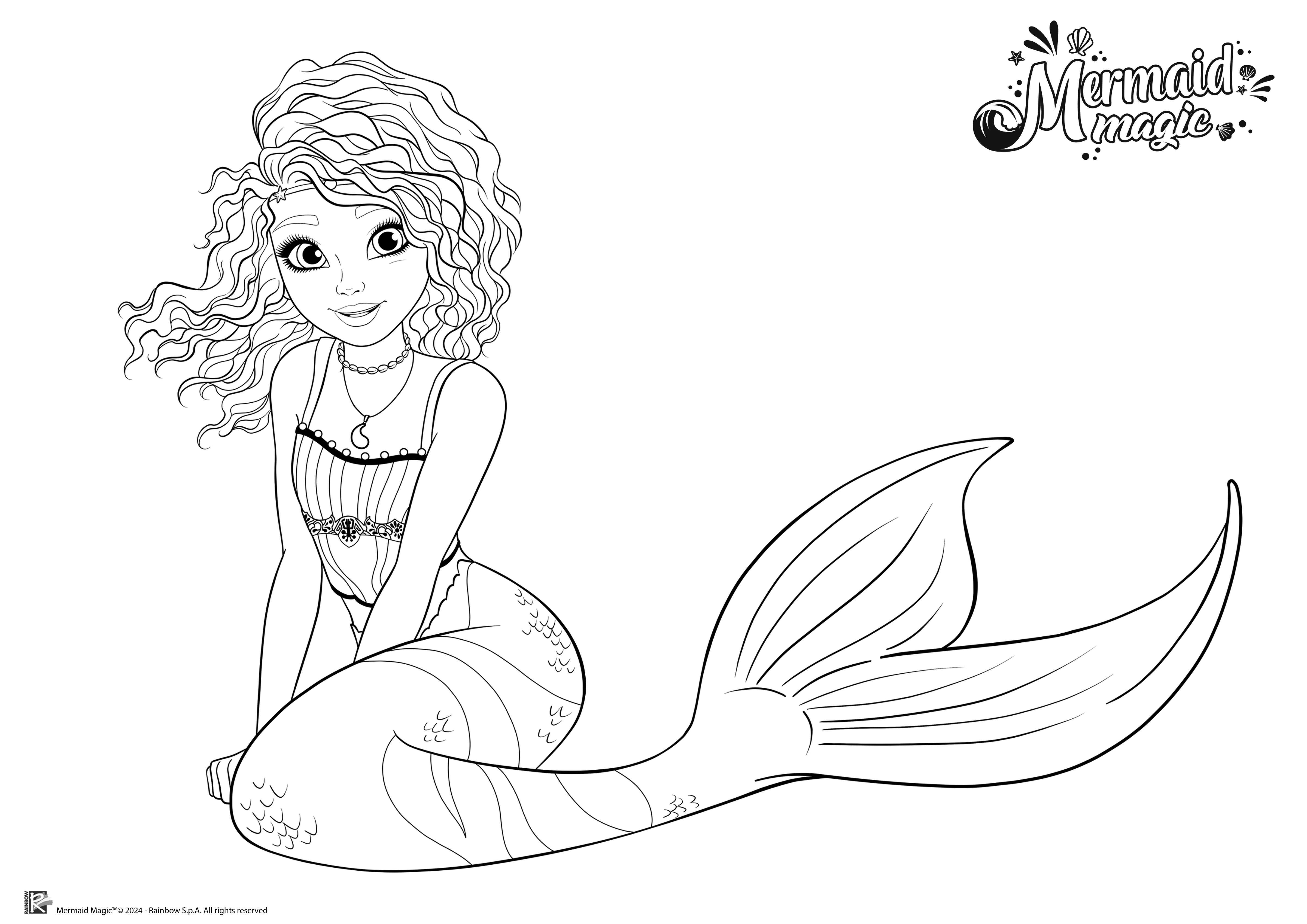Mermaid Magic coloring pages - YouLoveIt.com
