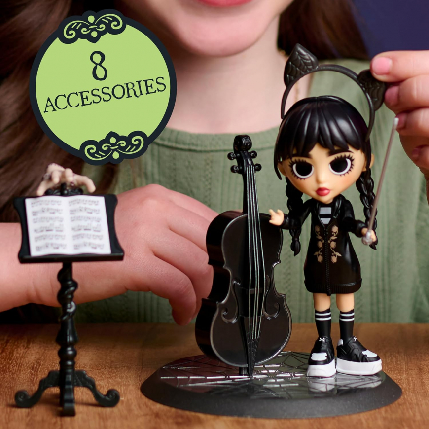 Wednesday Deluxe 6-inch figure with 2 interchangeable face and hair plates from Just Play