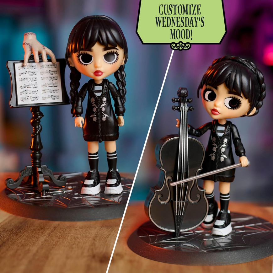 Wednesday Deluxe 6-inch figure with 2 interchangeable face and hair plates from Just Play